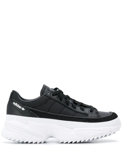 Adidas Originals Black And White Adidas Chunky Kiellor Sneakers In Black/  Black/ White | ModeSens