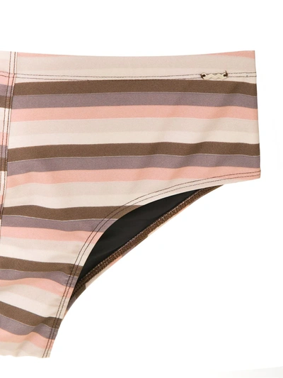 Shop Amir Slama Striped Trunks In Multicolour