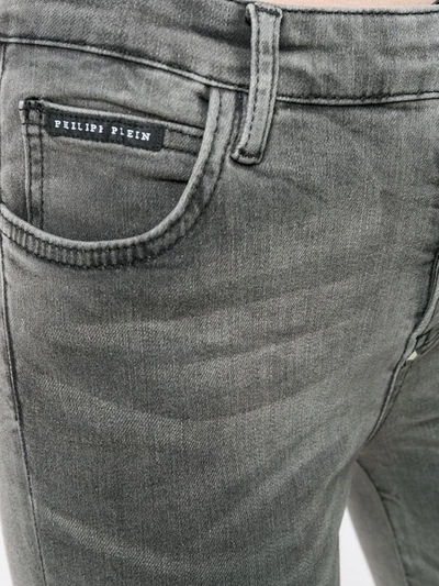 Shop Philipp Plein Slim Fit Original Jeans In Grey