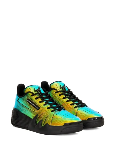 Giuseppe Zanotti Talon Low-top Sneakers In Yellow
