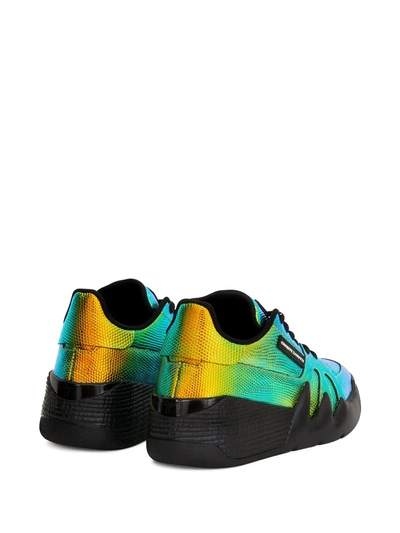 Giuseppe Zanotti Talon Low-top Sneakers In Yellow