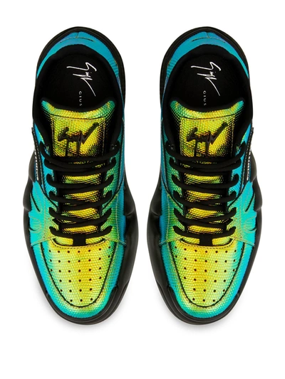 Giuseppe Zanotti Talon Low-top Sneakers In Yellow