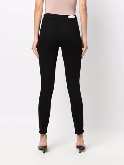 L Agence Monique Ultrahigh Waist Skinny Jeans In Schwarz