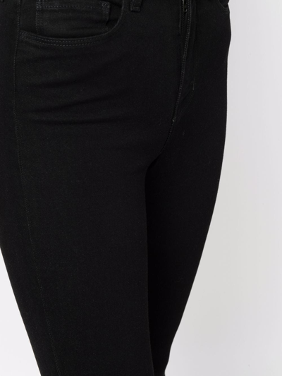 L Agence Monique Ultrahigh Waist Skinny Jeans In Schwarz