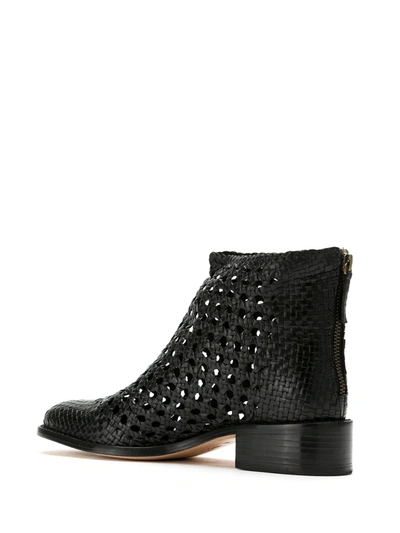 Sarah Chofakian Teca Leather Boots In Black