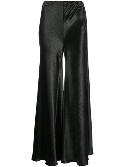 Philosophy Di Lorenzo Serafini Wide Bell-flare Trousers In Black