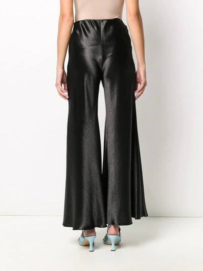 Philosophy Di Lorenzo Serafini Wide Bell-flare Trousers In Black