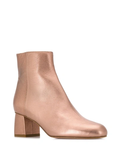 Shop Red Valentino Side Zip Ankle Boots In Pink