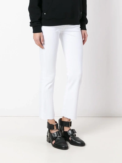 Shop Citizens Of Humanity Cropped Kick Flare Trousers In White
