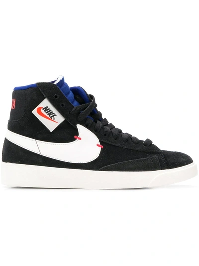 Shop Nike Blazer Mid Rebel Sneakers In Black