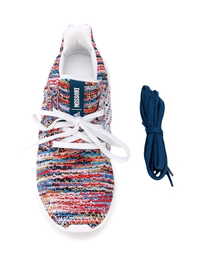 Adidas Originals Knitted Detail Sneakers In Multicolour
