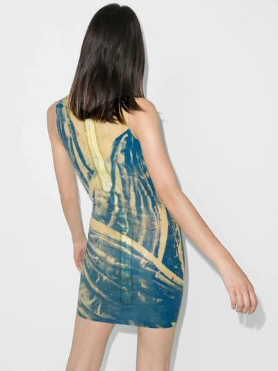 Shop Maisie Wilen After Hours Graphic Print Dress In Blue