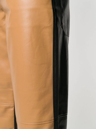 Shop Aeron Straight-leg Side Stripe Trousers In Black