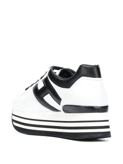 Shop Hogan Maxi H222 Sneakers In White