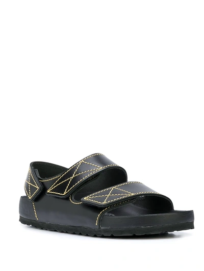 Shop Proenza Schouler X Birkenstock Milano Sandals In Black