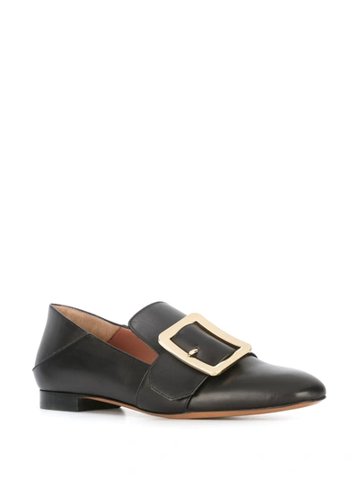 Shop Bally Buckle Loafers In Black