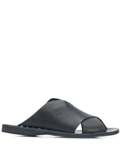 Shop Officine Creative Itaca Crisscross Sandals In Black