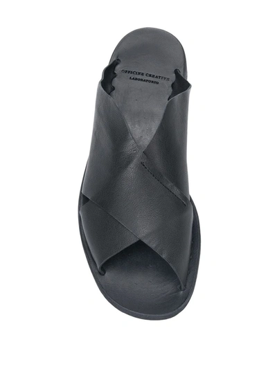 Shop Officine Creative Itaca Crisscross Sandals In Black