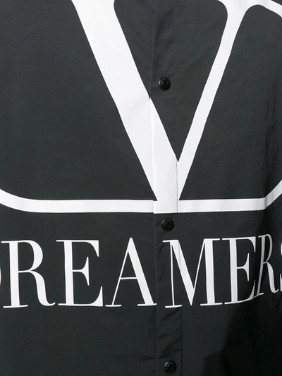 Shop Valentino Vlogo Dreamer Semi-oversize Shirt In Black