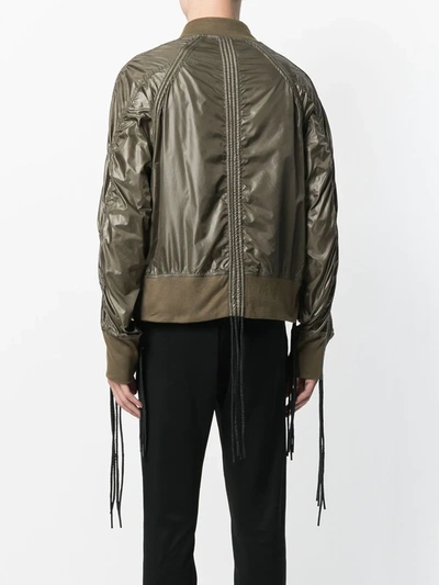 Shop Ktz Corded Bomber Jacket In Green