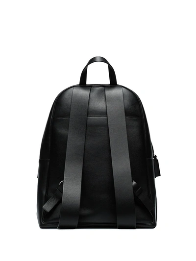 Shop Valentino Vlogo Print Backpack In Black