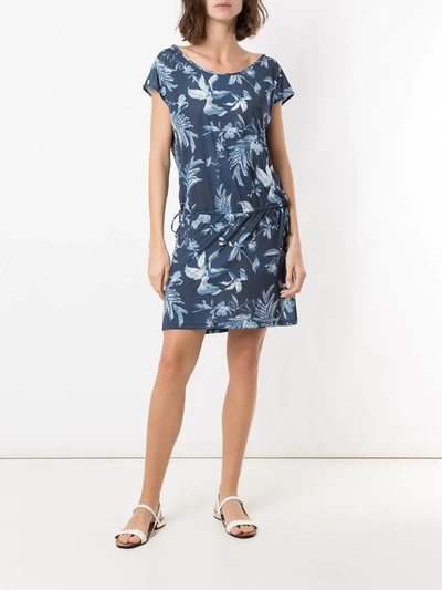 Shop Lygia & Nanny Shiva Printed Dress In Blue