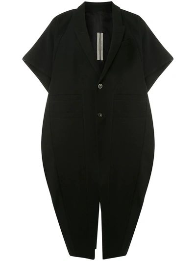Shop Rick Owens Arrowhead Mid-length Coat In Black
