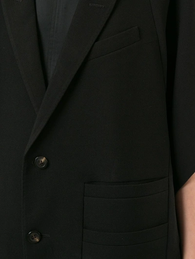 Shop Rick Owens Arrowhead Mid-length Coat In Black