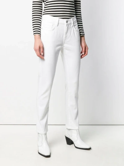 Shop Current Elliott Straight Leg Jeans In White