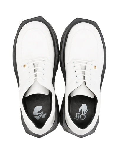 Shop Off-white Chunky Lace-up Shoes In Weiss