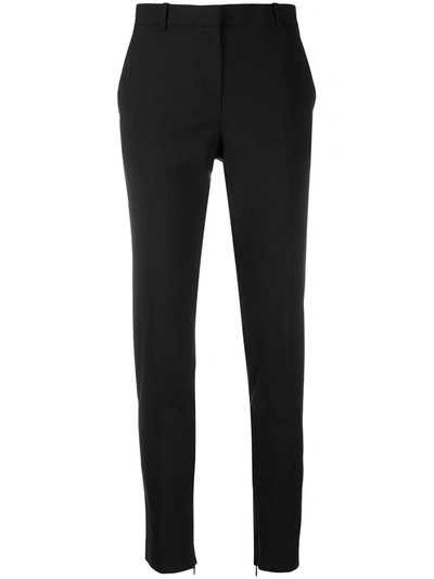 Shop Versace Skinny Tailored Trousers In Black