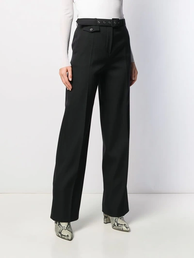 Shop Givenchy High-waisted Tailored Trousers In Black