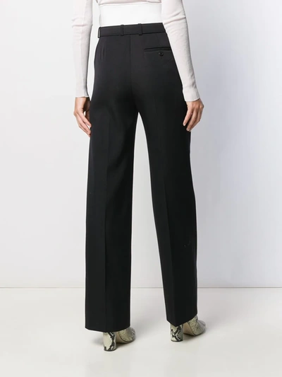 Shop Givenchy High-waisted Tailored Trousers In Black