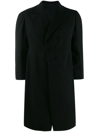 Pre-owned A.n.g.e.l.o. Vintage Cult 1920's Knee-length Double Breasted Coat In Black