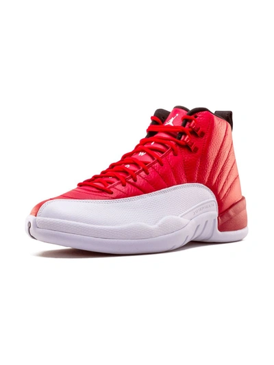 Shop Jordan Air  12 Retro Sneakers In Red ,white