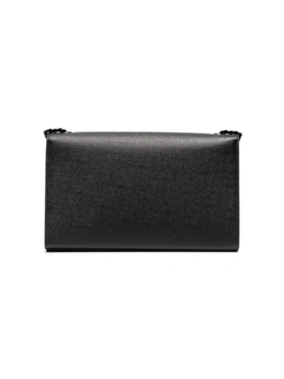 Shop Saint Laurent Medium Kate Leather Shoulder Bag In Black
