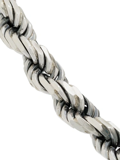 Shop Emanuele Bicocchi Chain-link Bracelet In Silver