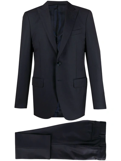 Shop Dell'oglio Single-breasted Two-piece Suit In Blue