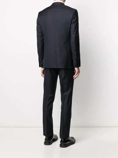 Shop Dell'oglio Single-breasted Two-piece Suit In Blue