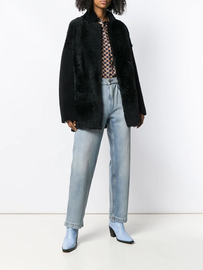 Liska Atlantide Midi Coat In Black