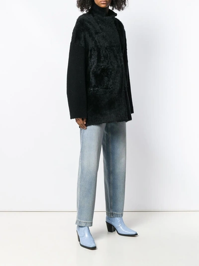 Liska Atlantide Midi Coat In Black