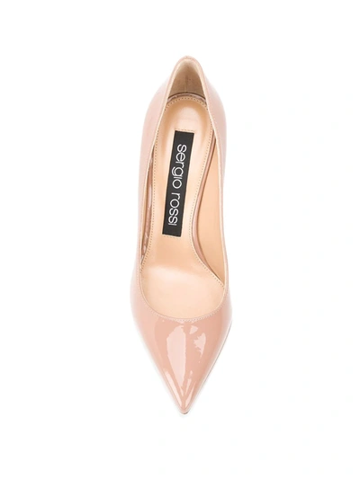 Shop Sergio Rossi Godiva 75mm Pumps In Neutrals