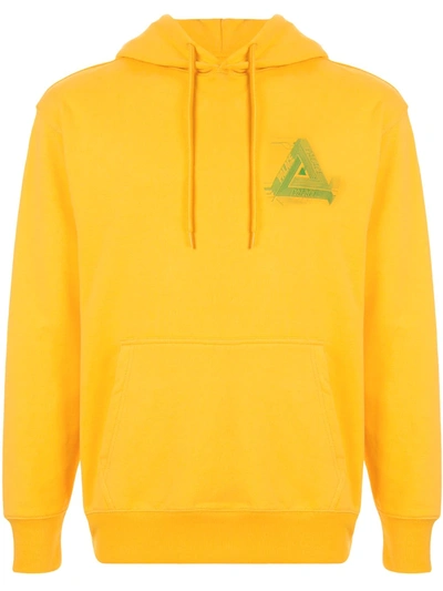 Shop Palace Surkit Logo-print Hoodie In Yellow