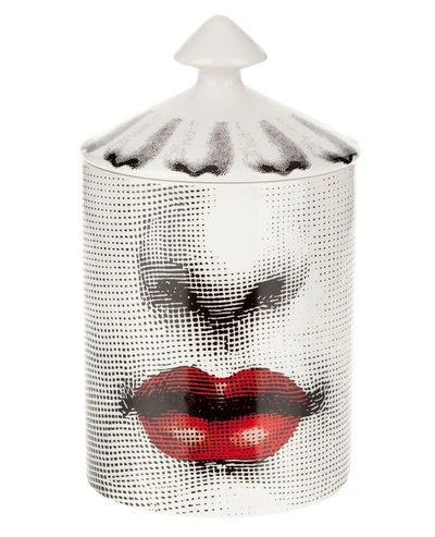 Shop Fornasetti Bacio Scented Candle (300g) In White