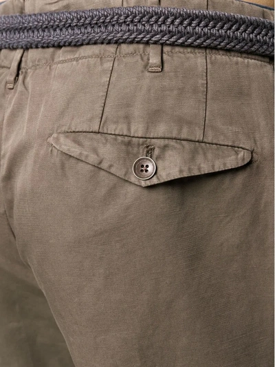 Shop Incotex Slim-fit Chinos In Brown