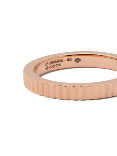 Shop Le Gramme 18kt Red Gold 5g Guilloche Ring