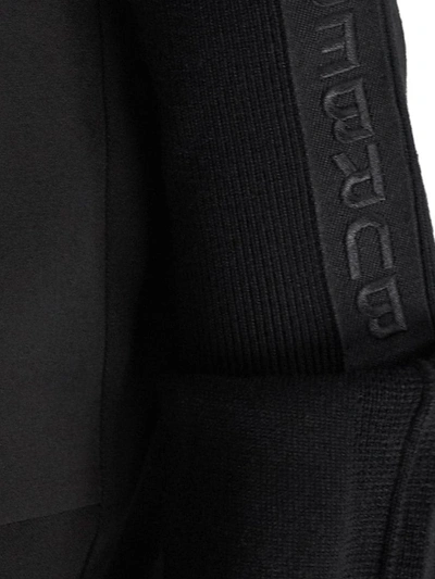 Shop Burberry Logo Tape Cuff Jumper In Black