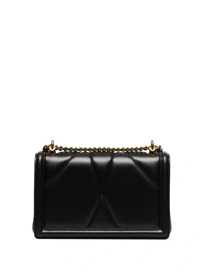 Dolce & Gabbana Medium Devotion Shoulder Bag In Black