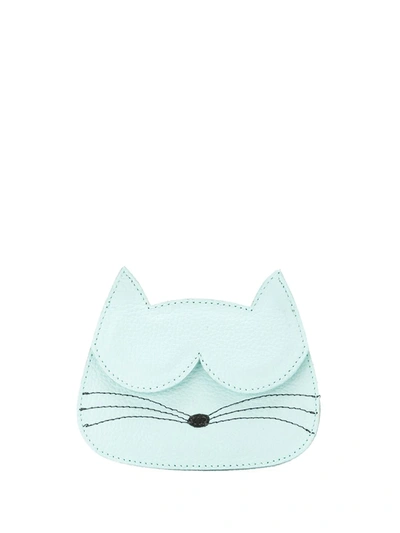 Shop Sarah Chofakian Cat Card-holder In Blue