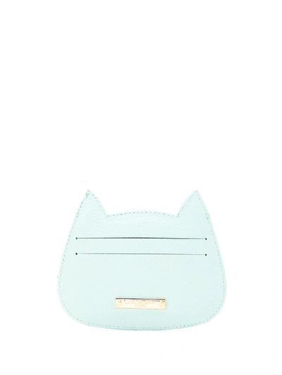 Shop Sarah Chofakian Cat Card-holder In Blue